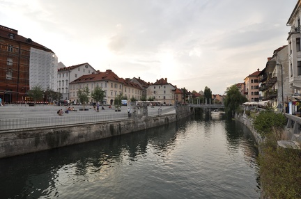 12 Ljubljanica River with Novi Trg on the left